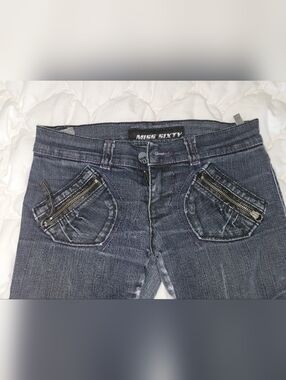 Miss Sixty Women's Dark Gray Denim Jeans Y2k Vintage